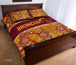 brisbane broncos quilt bed set aboriginal patterns