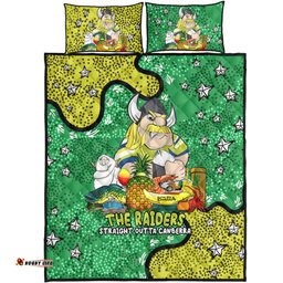 Canberra Raiders Custom Quilt Bed Set - Australian Big Things Quilt Bed Set