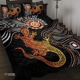 Aboriginal Quilt Bed Set Lizard Sunshine