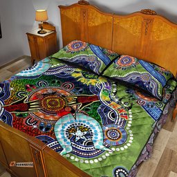 personalised raiders naidoc week 2024 quilt bed set australia aboriginal dot painting dt02