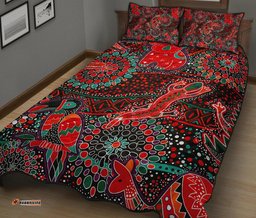 quilt bed sets aboriginal animal & dot acrylic paint