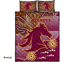 broncos super quilt bed set indigenous brisbane