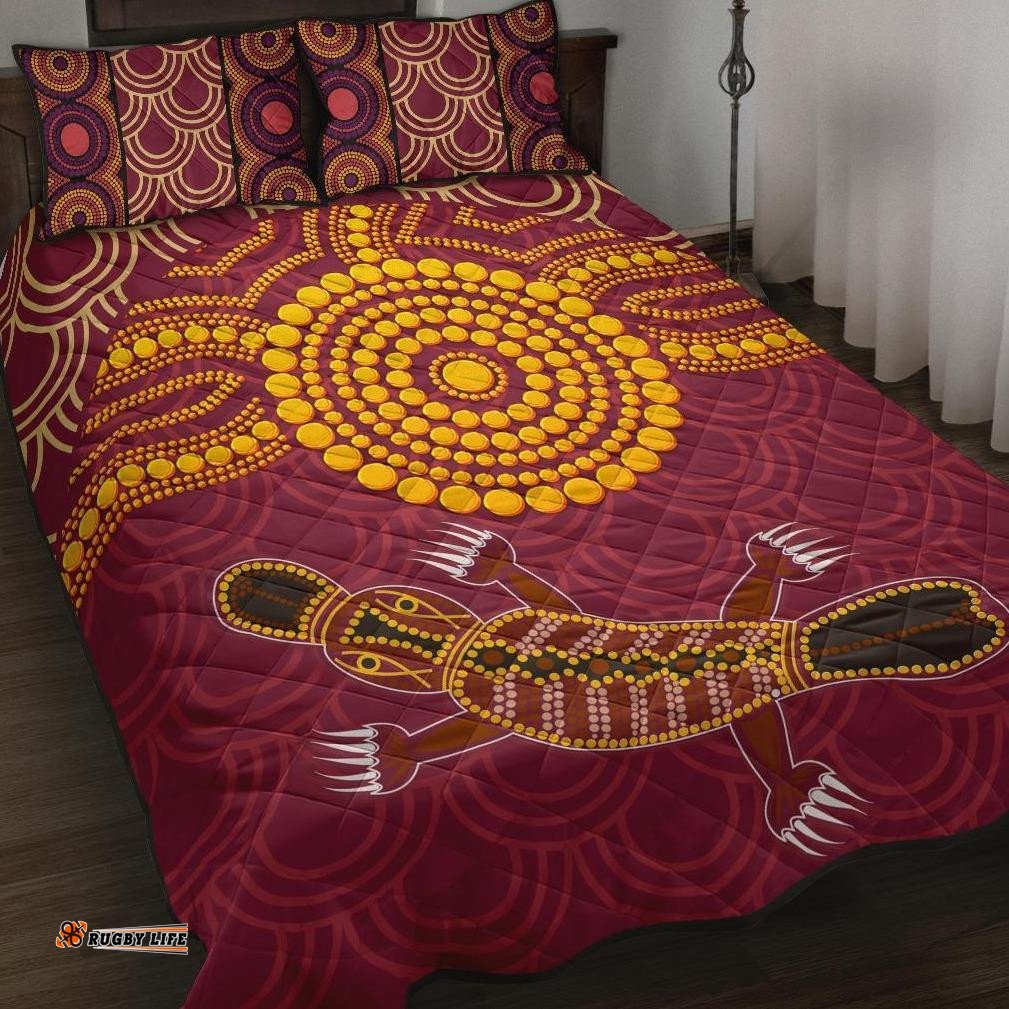 Aboriginal Quilt Bed Set Aboriginal Platypus