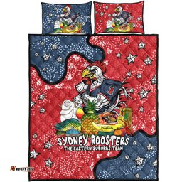 Sydney Roosters Custom Quilt Bed Set - Australian Big Things Quilt Bed Set