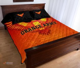 orange army quilt bed set cricket sporty style 05