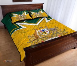 Quilt Bed Set Australian Coat Of Arms National Color