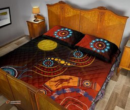 Australia Personalised Quilt Bed Set - Flowers On The Flag