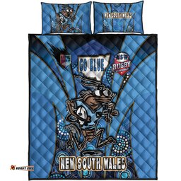 Cockroaches Quilt Bed Set - Cockroaches Mascot With Aboriginal Inspired Art Quilt Bed Set
