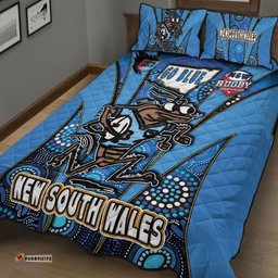 Cockroaches Quilt Bed Set - Cockroaches Mascot With Aboriginal Inspired Art Quilt Bed Set