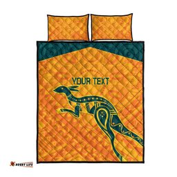 Custom Australia Rugby Quilt Bed Set Summer Paris 2024