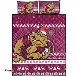 Queensland Quilt Bed Set - Australia Ugly Xmas With Aboriginal Patterns For Die Hard Fans