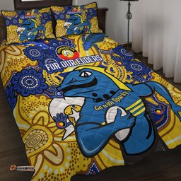 Parramatta Eels Naidoc Week Custom Quilt Bed Set - For Our Elders Home Jersey Quilt Bed Set