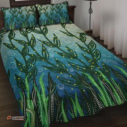 Australia Aboriginal Quilt Bed Set - Nature Concept Aboriginal Style Quilt Bed Set