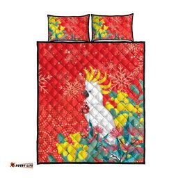 Sulphur crested Cockatoo Christmas Quilt Bed Set Australia Gumtree With Golden Wattle