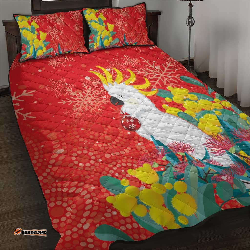 Sulphur crested Cockatoo Christmas Quilt Bed Set Australia Gumtree With Golden Wattle