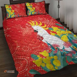 Sulphur crested Cockatoo Christmas Quilt Bed Set Australia Gumtree With Golden Wattle