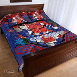 Newcastle Knights Christmas Quilt Bed Set - Custom Merry Christmas Newcastle Knights Indigenous Inspired