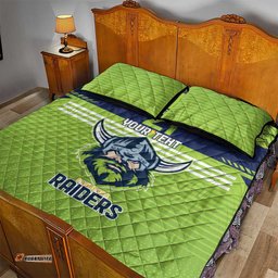 Raiders Rugby Custom Quilt Bed Set The Green Machine Simple Style