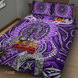 fremantle dockers freo naidoc week 2024 quilt bed set mascot football dt02