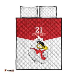 AFL Sydney Custom Quilt Bed Set with Swans Mascot Simple Style