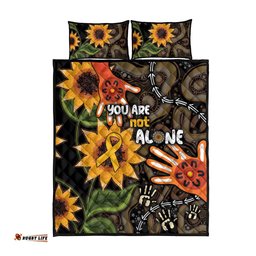 Australia Indigenous Quilt Bed Set You Are Not Alone