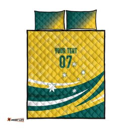 Australia 2024 Olympics Custom Quilt Bed Set Rise of the Roos