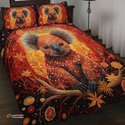 Australia Koala Custom Quilt Bed Set - Dreaming Art Koala Aboriginal Inspired Quilt Bed Set
