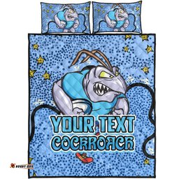 New South Wales Cockroaches Custom Quilt Bed Set - Team With Dot And Star Patterns For Tough Fan Quilt Bed Set