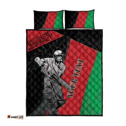 Custom Afghanistan Cricket Quilt Bed Set Sporty Version