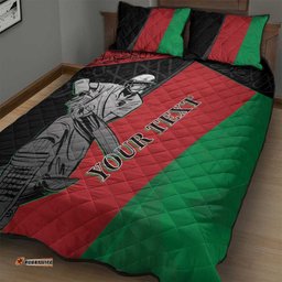 Custom Afghanistan Cricket Quilt Bed Set Sporty Version