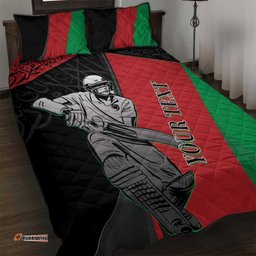 Custom Afghanistan Cricket Quilt Bed Set Sporty Version