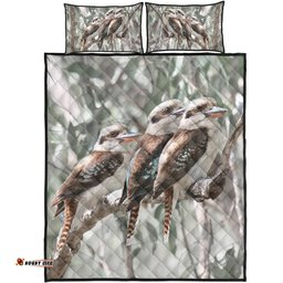Australia Kookaburra Quilt Bed Set - Kookaburra Artwork Quilt Bed Set
