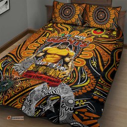 gws giants naidoc week 2024 quilt bed set mascot football dt02