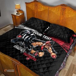 Custom Essendon and Collingwood Quilt Bed Set Together Sporty Style