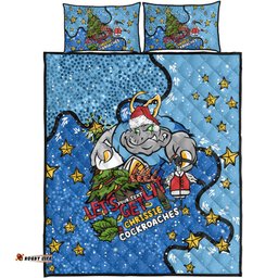 New South Wales Cockroaches Christmas Custom Quilt Bed Set - Let's Get Lit Chrisse Pressie Quilt Bed Set