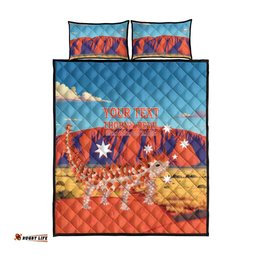 personalised australia thorny devil quilt bed set natures armored knights aussie uluru