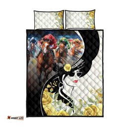 Melbourne Horse Racing Quilt Bed Set Derby Day