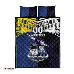 Custom Dragons Cowboys Combine Storm Warriors Quilt Bed Set Sport Style Version 01