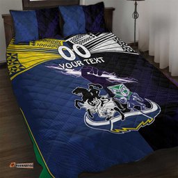 Custom Dragons Cowboys Combine Storm Warriors Quilt Bed Set Sport Style Version 01