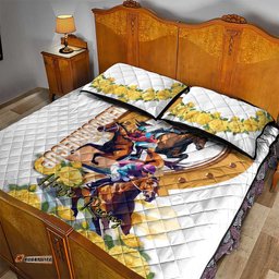 Melbourne Cup Australia Quilt Bed Set Horse Racing Happy 164th Anniversary