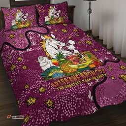 Brisbane Broncos Custom Quilt Bed Set - Australian Big Things Quilt Bed Set