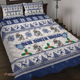 New South Wales Christmas Quilt Bed Set - New South Wales Special Ugly Christmas Quilt Bed Set