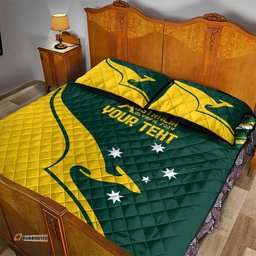 Personalised Australia Go Paris 2024 Quilt Bed Set National Color Ver2