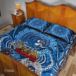 geelong cats naidoc week 2024 quilt bed set mascot football dt02