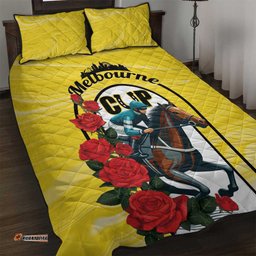 Personalised Melbourne Horse Racing Quilt Bed Set The Race That Stops The Nation