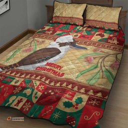 Australia Christmas Quilt Bed Set Kookaburra Santa With Gumtree
