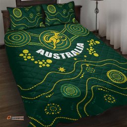 Australia 2024 Rugby Quilt Bed Set Go Wallabies