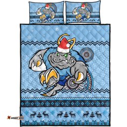 New South Wales Quilt Bed Set - Australia Ugly Xmas With Aboriginal Patterns For Die Hard Fans