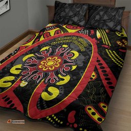 australia indigenous childrens day quilt bed set strong in culture stronger together aboriginal art