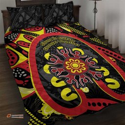 australia indigenous childrens day quilt bed set strong in culture stronger together aboriginal art